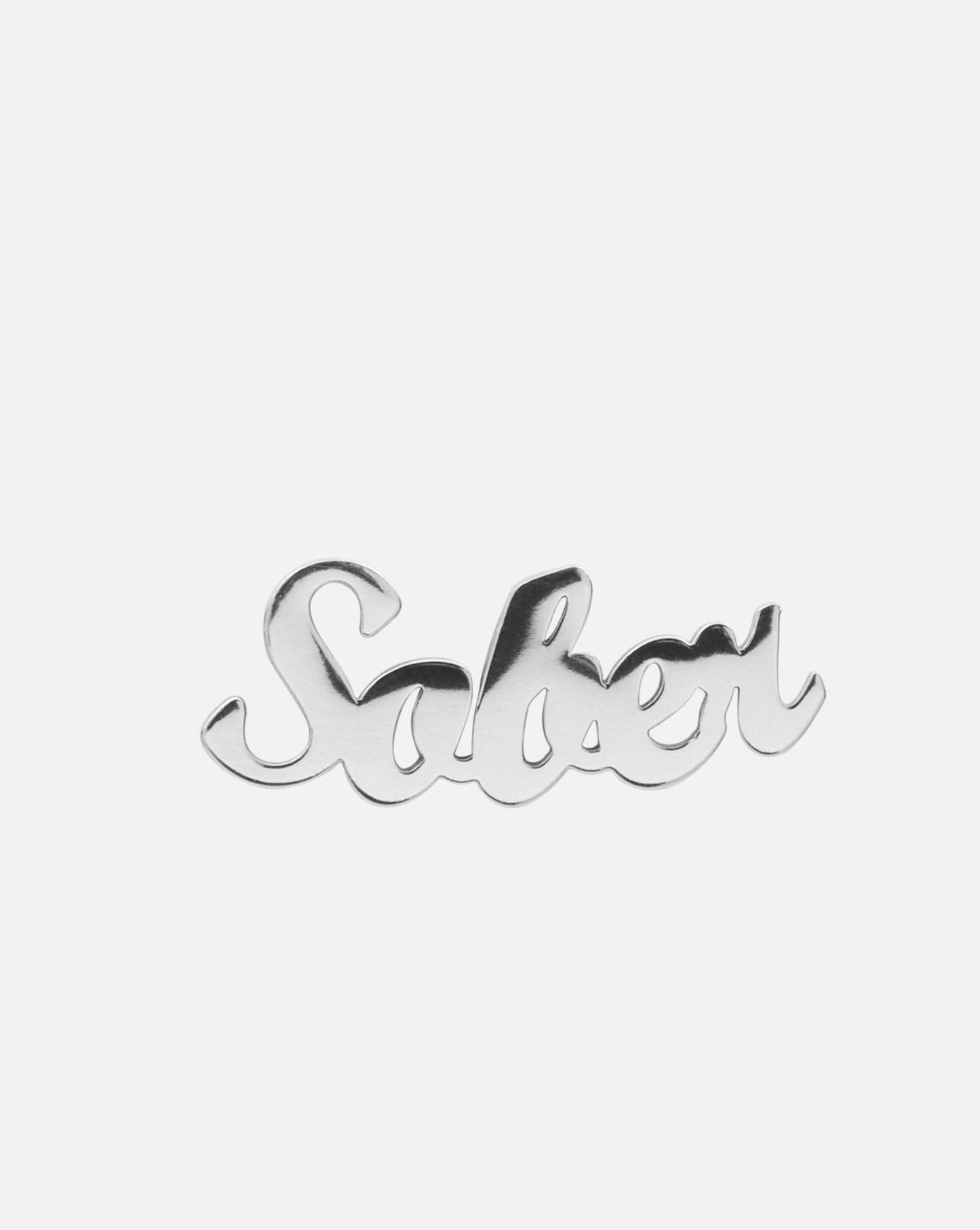 Sober Kursiv Earring Silver