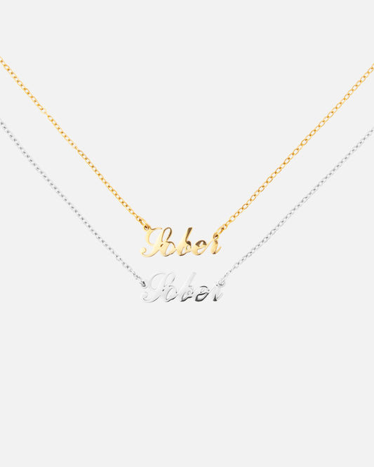 Sober Kursiv Necklace Silver/Gold