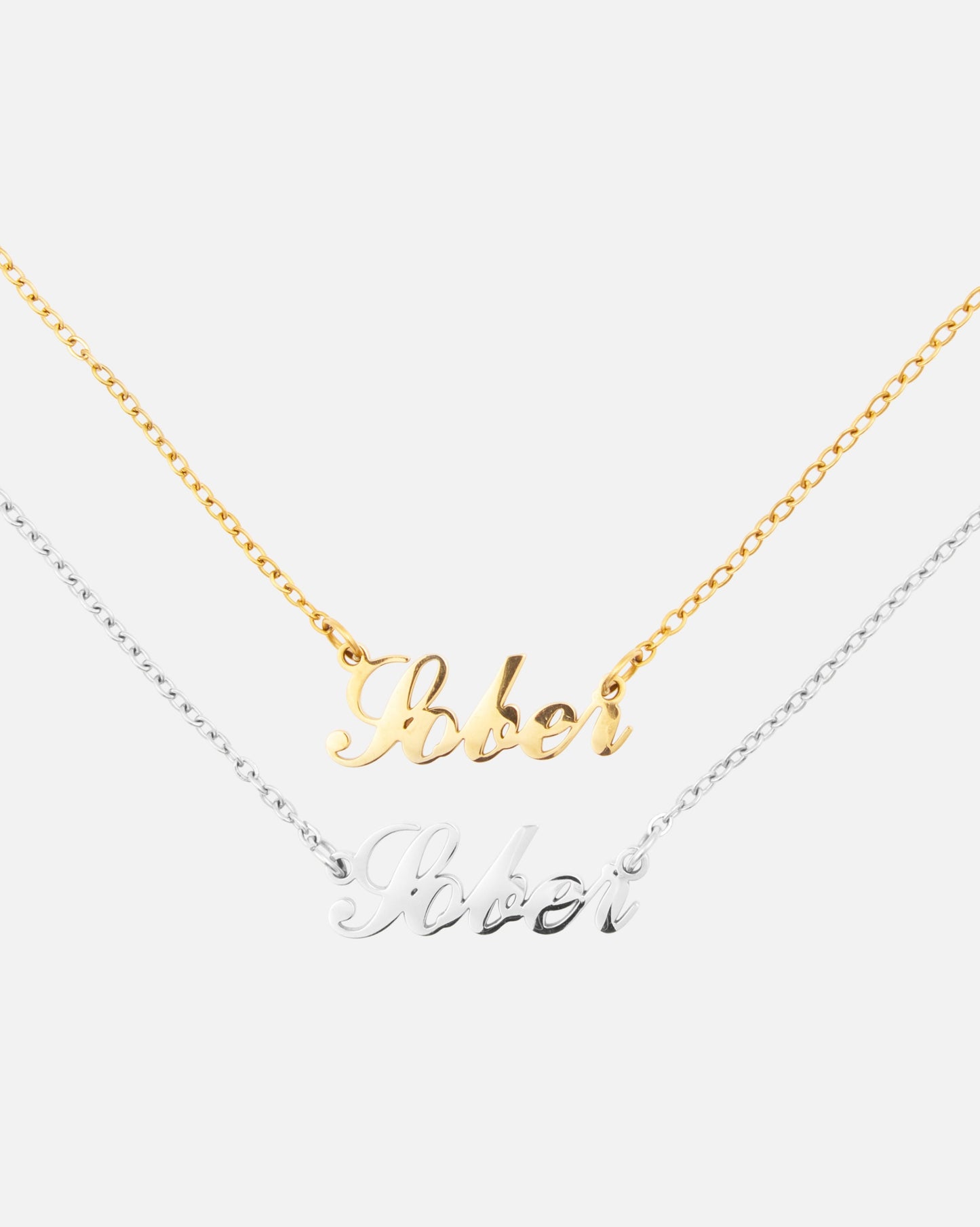 Sober Kursiv Necklace Silver/Gold
