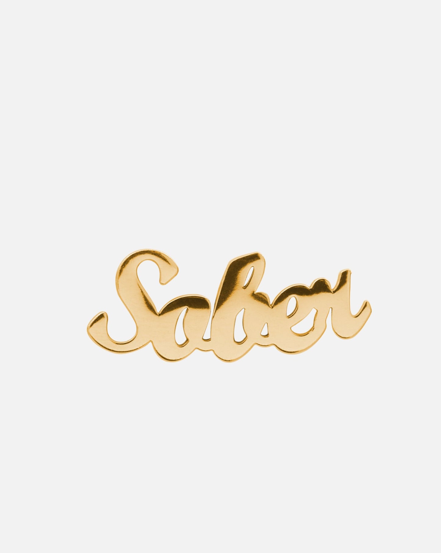 Sober Kursiv Earring Gold